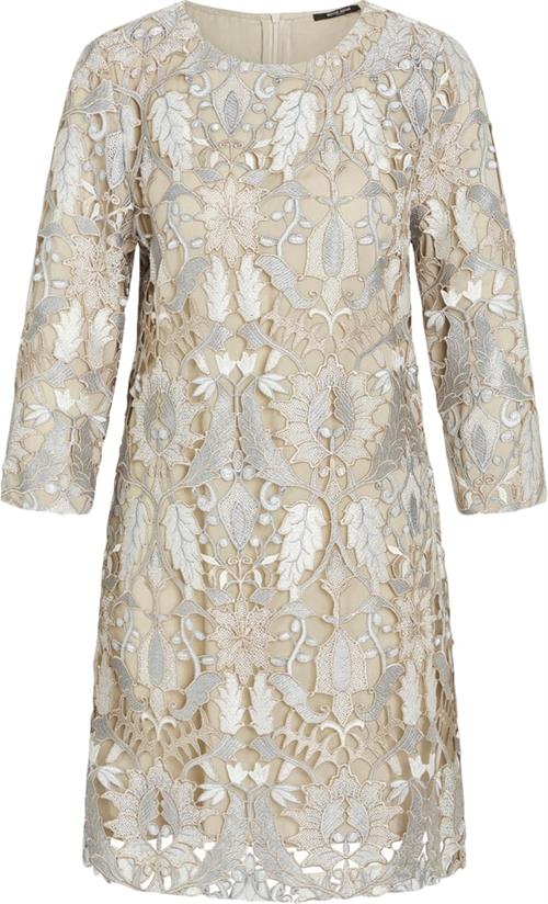 Bruuns Bazaar Abutilonbbkata Dress Kvinde Silver Beige Korte Kjoler Str 38 - Polyester hos Magasin