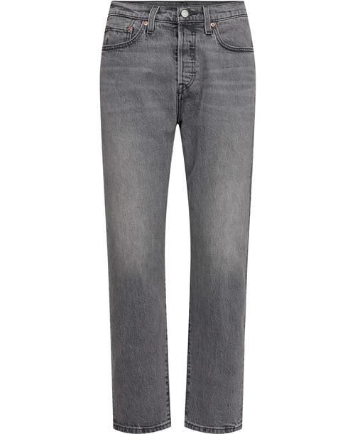 Se Levi's 501 Crop HIT THE Road BB Kvinde Sort Straight Jeans Str W30 / L30 - hos Magasin ved Magasin