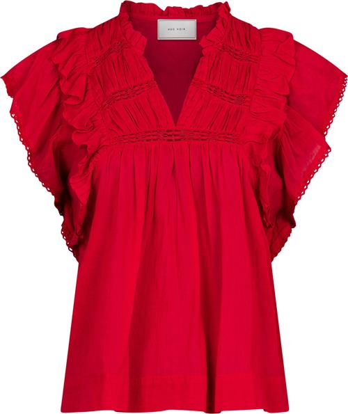 Neo Noir Jayla S Voile Top Kvinde Red Toppe Str 34 - hos Magasin