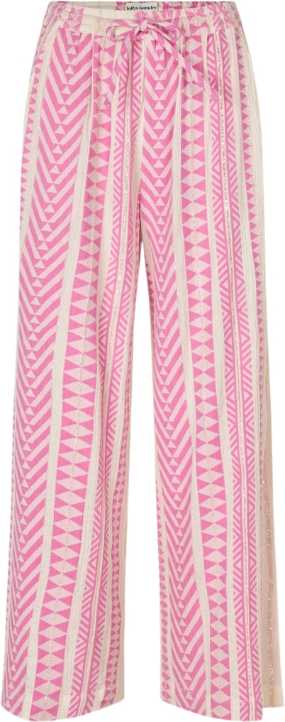 Lollys Laundry Liamll Pants Kvinde Pink Bukser Med Brede Ben Loose Fit Str XS - hos Magasin