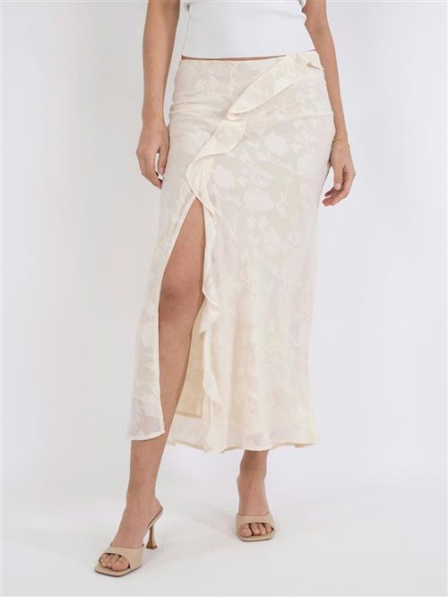 Neo Noir Vinza Burnout Skirt Kvinde Off White Maxi Nederdele Str 42 - hos Magasin