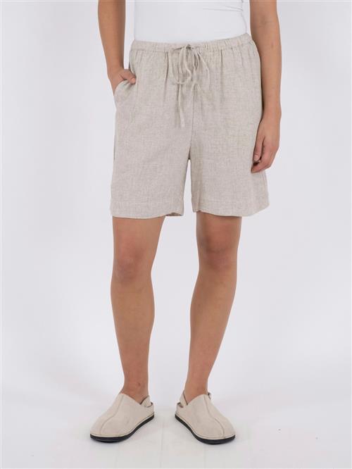 Neo Noir Santo Soft Linen Shorts Kvinde Natural Casual Shorts Str 40 - hos Magasin