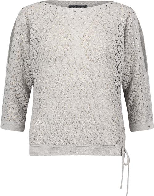 Se Betty Barclay Strickpullover Ku Kvinde Light Stone Kortærmet Strik Str 38 - hos Magasin ved Magasin