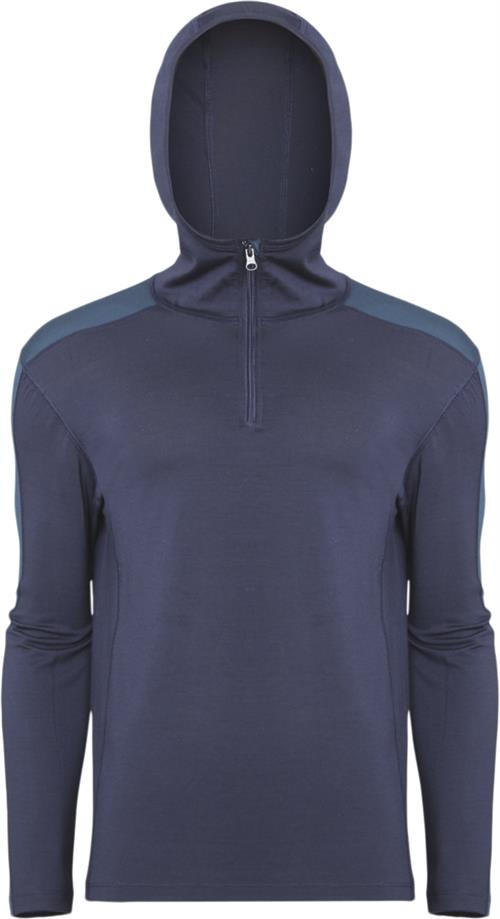 Asivik Asivik Explorer Merino Hoodie, Herre Mand Blå Hoodies Str XXL Merino - hos Magasin