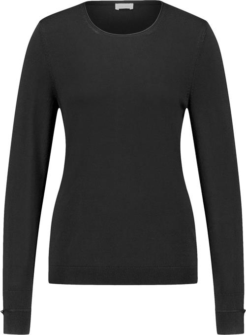 Gerry Weber Pullover 1/1 Sleeve Kvinde Black Sweaters Str 40 - hos Magasin