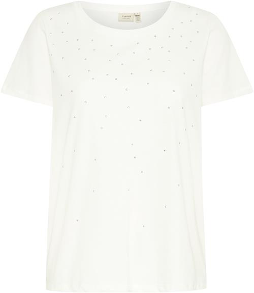 Se Fransa Fxgarine TEE 1 Kvinde Blanc De Blanc Kortærmede T-shirts Regular Fit Str L - hos Magasin ved Magasin