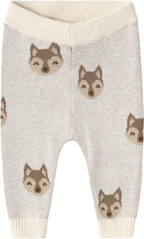 Lil' Atelier Nbmlamoe Knit Pant LIL Str 62 - Birch Bukser hos Magasin