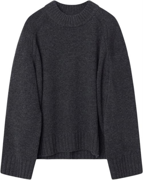 DAY Birger et Mikkelsen Glen Soft Lamb Kvinde Antracit Grey Melange Sweaters Str L - hos Magasin