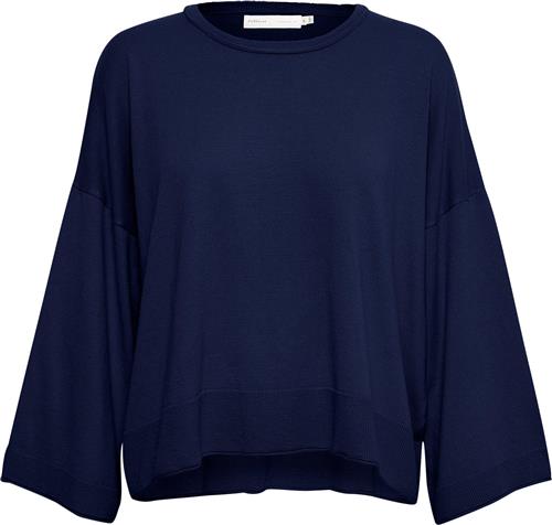 Se InWear Ilzeiw Pullover Kvinde Blå Sweaters Casual Fit Str XL - hos Magasin ved Magasin