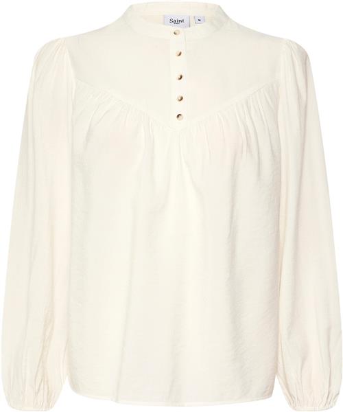 Se Saint Tropez Barbosz Shirt Kvinde 110605 Langærmede Bluser Loose Fit Str XS - hos Magasin ved Magasin