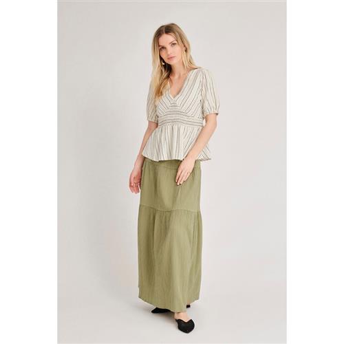 A-VIEW Gypsy Skirt Kvinde Army Maxi Nederdele Str 42 - hos Magasin