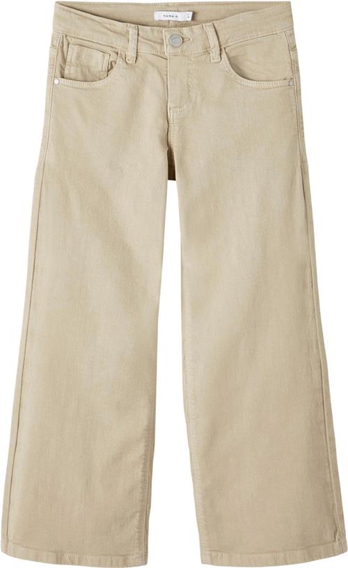 Se Name It Nkfrose Wide TWI Pant 1115tp Noos Str 140 - Safari Bukser hos Magasin ved Magasin