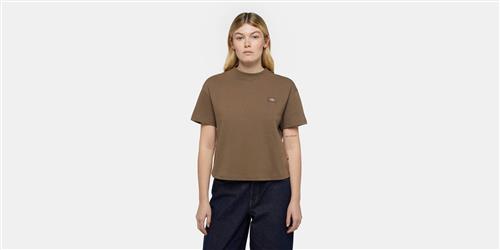 Se Dickies Oakport Boxy SS TEE Mushroom Kvinde Mushroom Kortærmede T-shirts Str S - hos Magasin ved Magasin