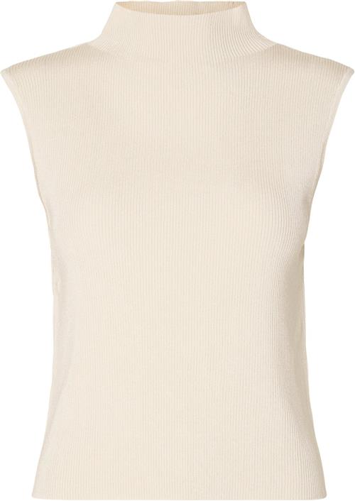 Selected Femme Slfcaro SL Knit TOP Kvinde Birch Toppe Str S - hos Magasin