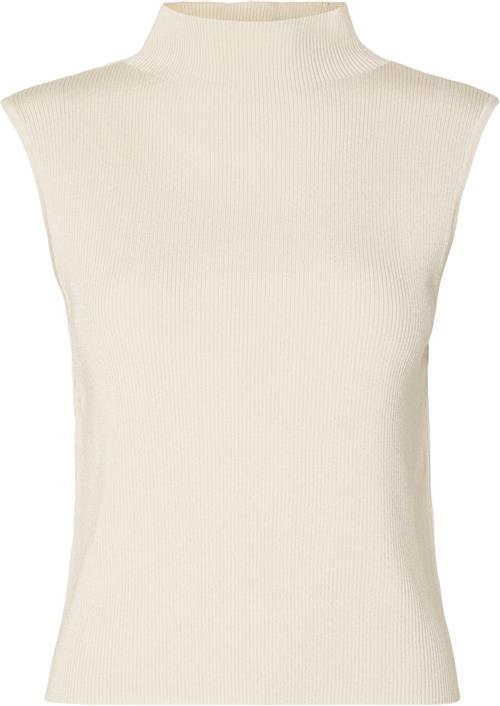 Selected Femme Slfcaro SL Knit TOP Kvinde Birch Toppe Str M - hos Magasin