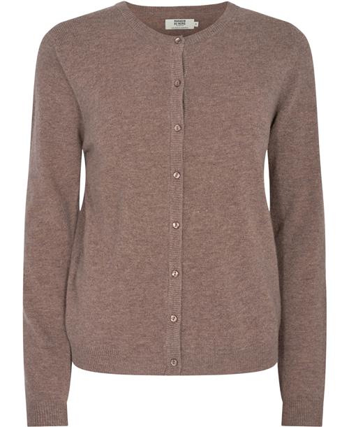 Se Magasin du Nord Collection Magasin Myrna 3 RWS Cardigan Lambswool Kvinde Beige Melange Cardigans Str L Uld ved Magasin