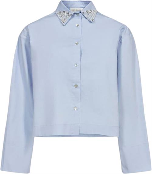 Se Sofie Schnoor Shirt Kvinde Ice Blue Langærmede Skjorter Str 42 - hos Magasin ved Magasin