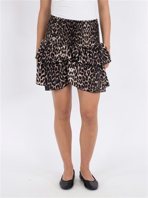 Neo Noir Carin R Leo Skirt Kvinde Leopard Korte Nederdele Str 40 - hos Magasin