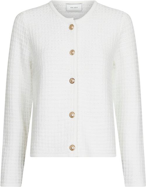 Neo Noir Limone Knit Jacket Kvinde Hvid Overgangsjakker Str 36 - hos Magasin