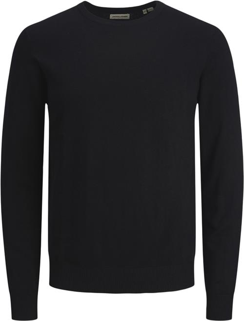 Jack & Jones Jjeemil Knit Crew Neck Noos Mand Sort Sweaters Str XL - hos Magasin