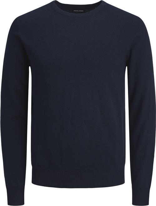 Jack & Jones Jjeemil Knit Crew Neck Noos Mand Blå Sweaters Str XS - hos Magasin