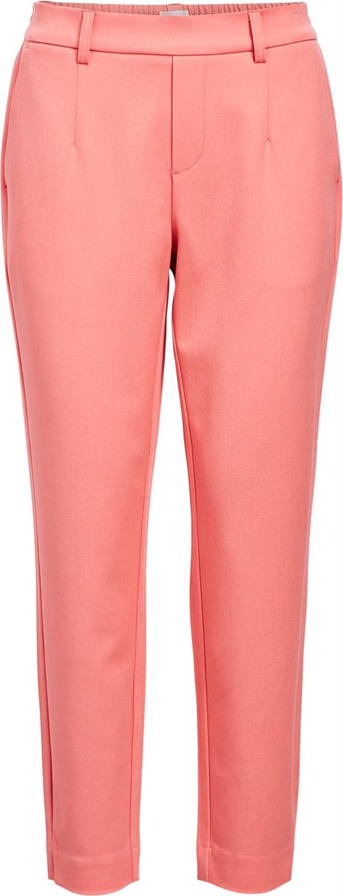 Object Objlisa Slim Pant Noos Kvinde Georgia Peach Bukser Med Smalle Ben Str 42 - hos Magasin