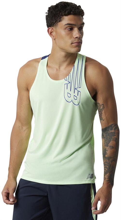 Se New Balance Printed Fast Flight Tank Top XS - Tanktoppe hos Magasin ved Magasin