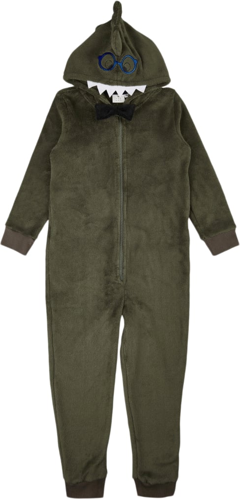 The New Tnisak Jumpsuit Str 146-152 cm/11-12 år Drenge - Dusty Olive Heldragter Polyester hos Magasin