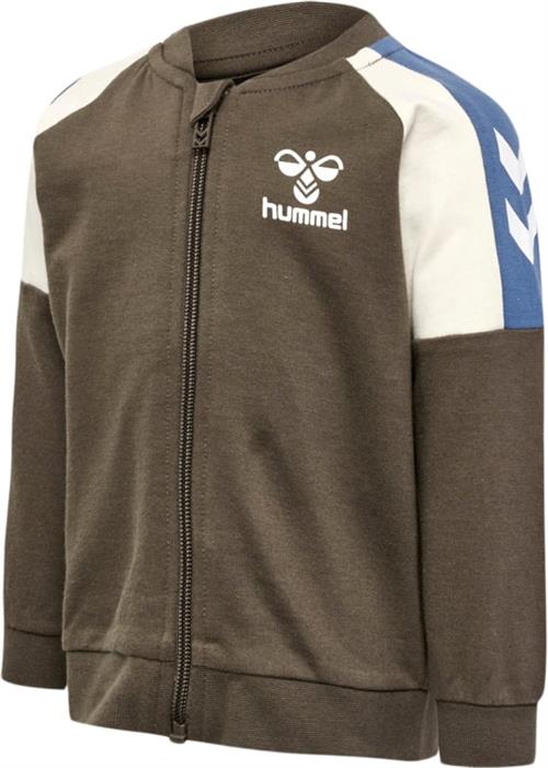 Se Hummel Hmlherman ZIP Jacket Str 4 år / 104 cm - Major Brown Sweatshirts hos Magasin ved Magasin