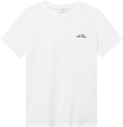 Les Deux Crew Tshirt Mand White/black Kortærmede T-shirts Str L - Bomuld hos Magasin