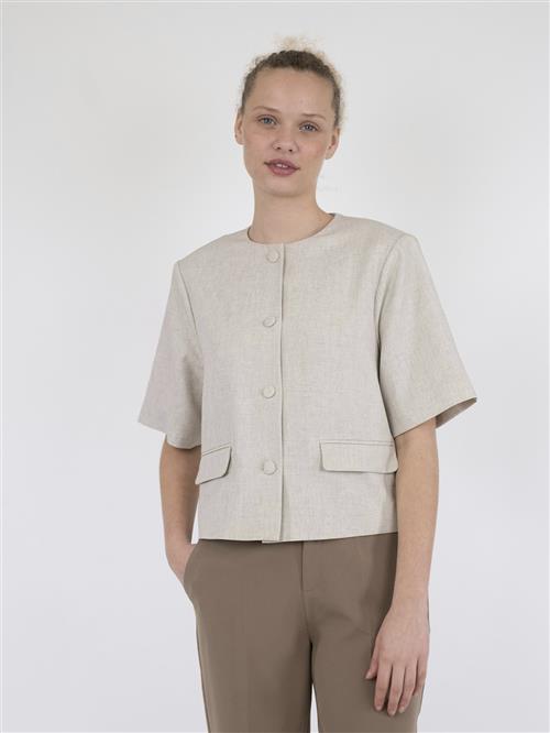 Se Neo Noir Rory Blazer Top Kvinde Sand Melange Blazere Str 44 - hos Magasin ved Magasin