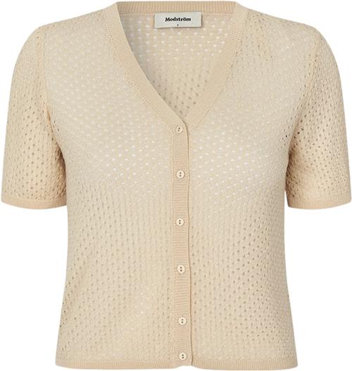 Se Modström Iggymd Cardigan Kvinde Summer Sand Cardigans Str L - hos Magasin ved Magasin