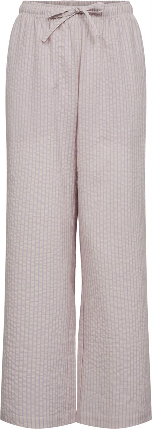 Sofie Schnoor Trousers Str 8 år / 128 cm - Lavender Striped Bukser hos Magasin