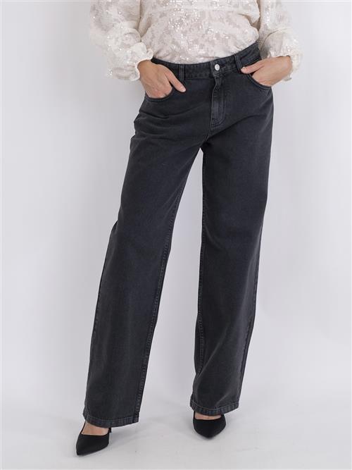 Se Neo Noir Simona D Pants Kvinde Black Straight Jeans Str 38 - Denim hos Magasin ved Magasin