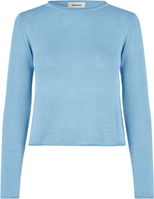 Se Modström Ivonnemd Oneck Kvinde Baby Blue Sweaters Str S - hos Magasin ved Magasin