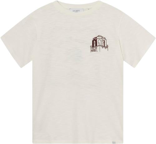 Les Deux Hotel Tshirt Mand Light Ivory/dark Burgundy Kortærmede T-shirts Str S - hos Magasin