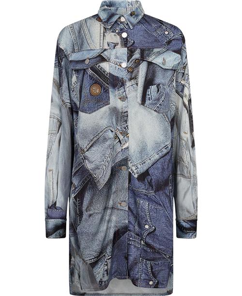 Mo5ch1no jeans Jacket Kvinde Fantasy Print Only One Colour Overgangsjakker Str 42 - hos Magasin