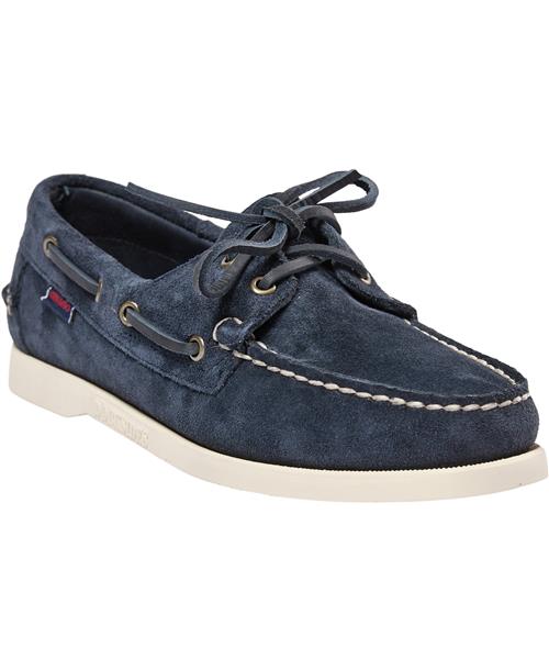 Sebago Portland Flesh Out W Kvinde 908 - Blue Navy Snøresko Str 36 - hos Magasin