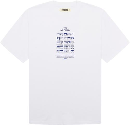 Woodbird Wbbaine Family Tee Mand White Kortærmede T-shirts Str L - hos Magasin