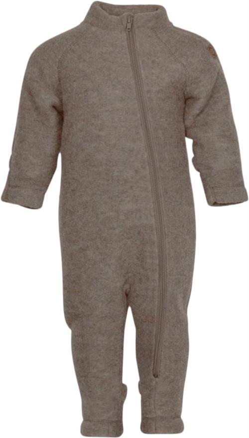 Mikk-Line Wool Baby Suit Str 68 - Melange Denver Køredragter Uld hos Magasin