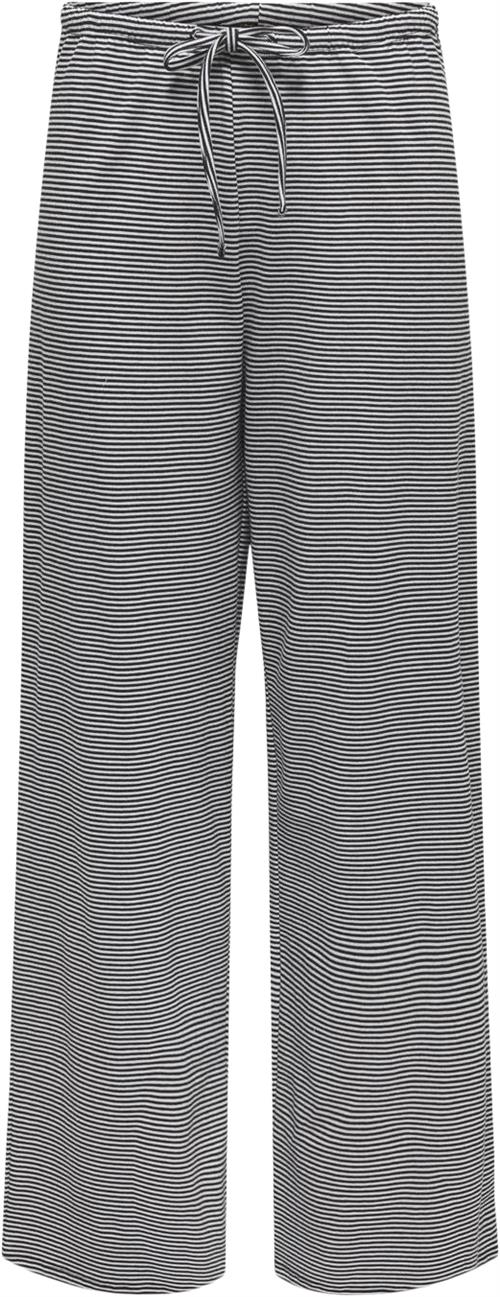 ONLY Onlkaren Wide Pants CS JRS Kvinde White/black Bukser Med Brede Ben Str XS - hos Magasin