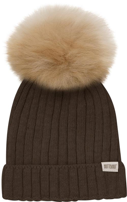 Huttelihut Hat Knit w. Alpaca Pompom 54\6-8Y - Huer hos Magasin