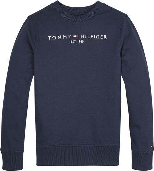 Se Tommy Hilfiger Essential Sweatshirt Str 4 år / 104 cm - C87 Sweatshirts Bomuld hos Magasin ved Magasin