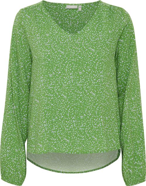 Fransa Frsilje BL 1 Kvinde Online Lime Aop So24 02d Langærmede Bluser Regular Fit Str S - hos Magasin