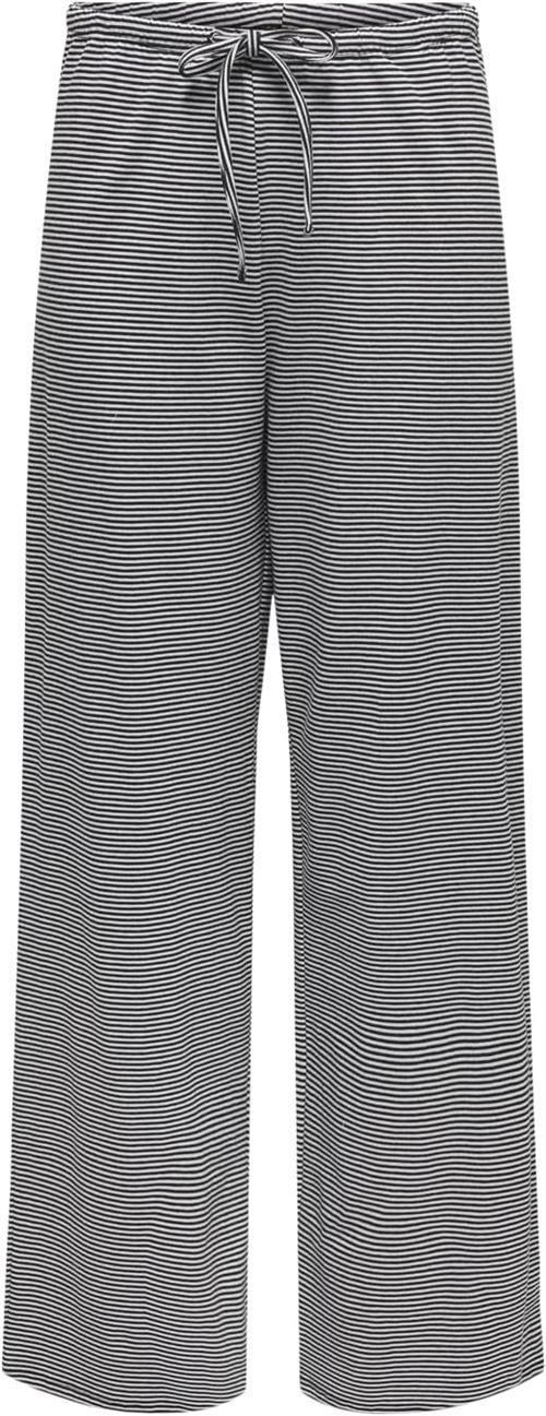 ONLY Onlkaren Wide Pants CS JRS Kvinde White/black Bukser Med Brede Ben Str XL - hos Magasin