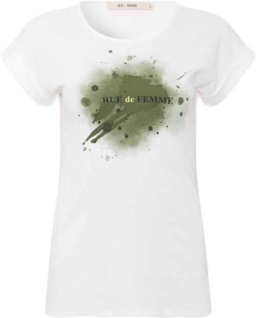 Se Rue de Femme ¤ Svea Tshirt RdF ¤ Kvinde Offwhite Kortærmede T-shirts Str XS - hos Magasin ved Magasin