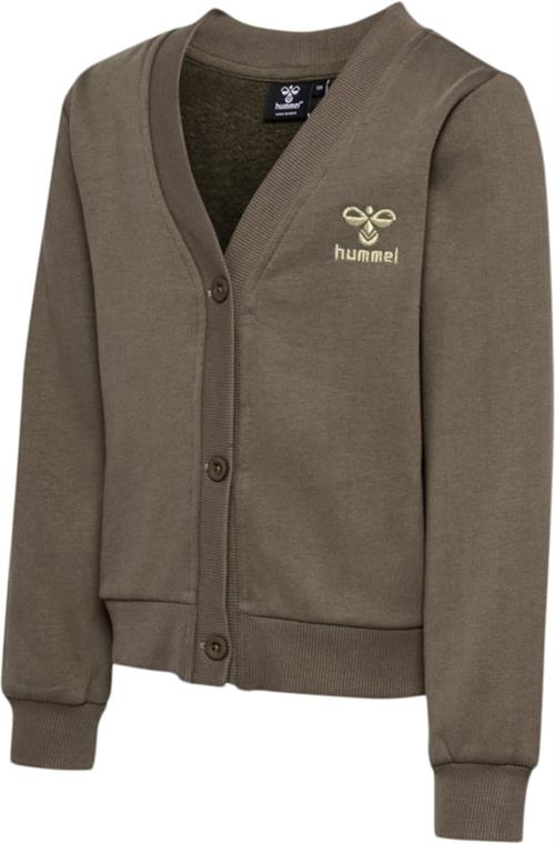 Hummel Hmltone Sweat Cardigan Str 6 år / 116 cm - Major Brown Sweatshirts hos Magasin