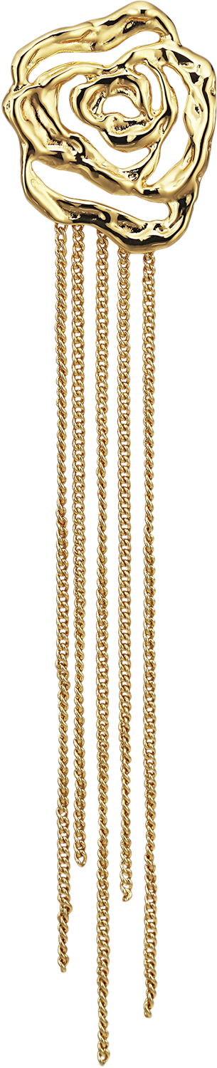 Se Jane Kønig Rose Chain Earring one size - Ørestikker hos Magasin ved Magasin