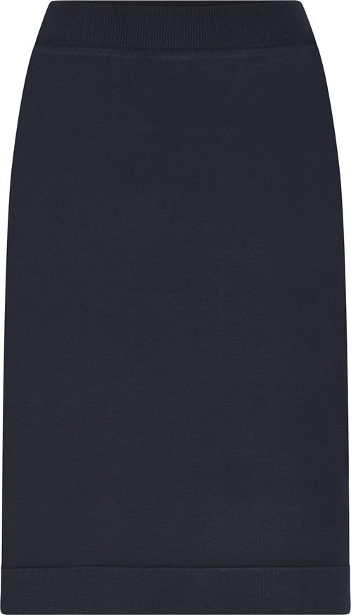 Micha Skirt_ BB Viscose Knit Kvinde Navy Midi Nederdele Str L - hos Magasin