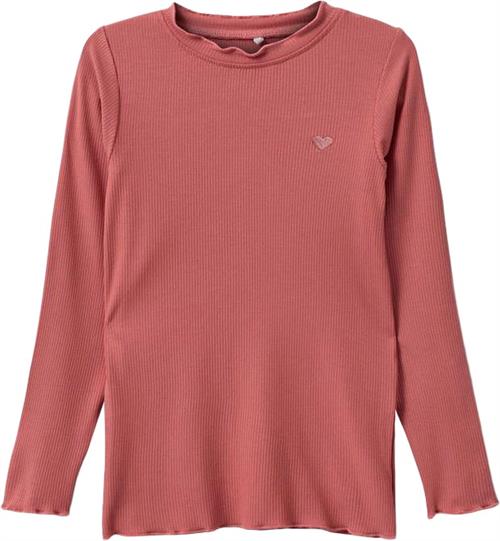 Sofie Schnoor Tshirt Long-sleeve Str 6 år / 116 cm - Coral Pink Langærmede T-shirts hos Magasin